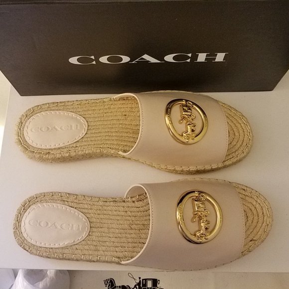 $79 *NEW* COACH Chalk Camille Espadrille - Picture 6 of 15